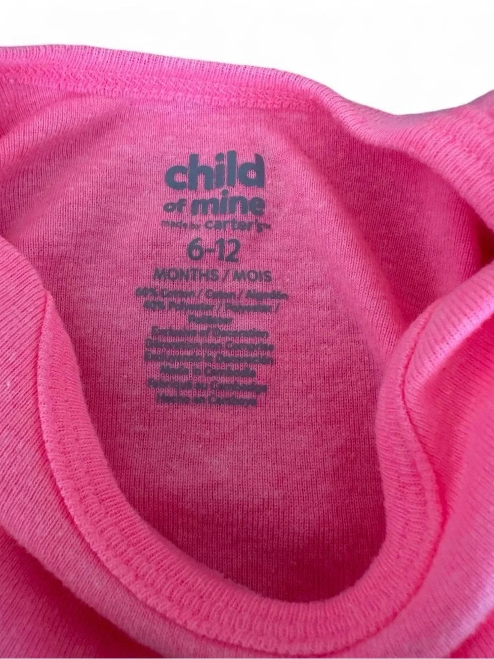 Carter's Hot Pink Puff-Sleeve Baby One-Piece with 'I ♥ Mommy' Heart